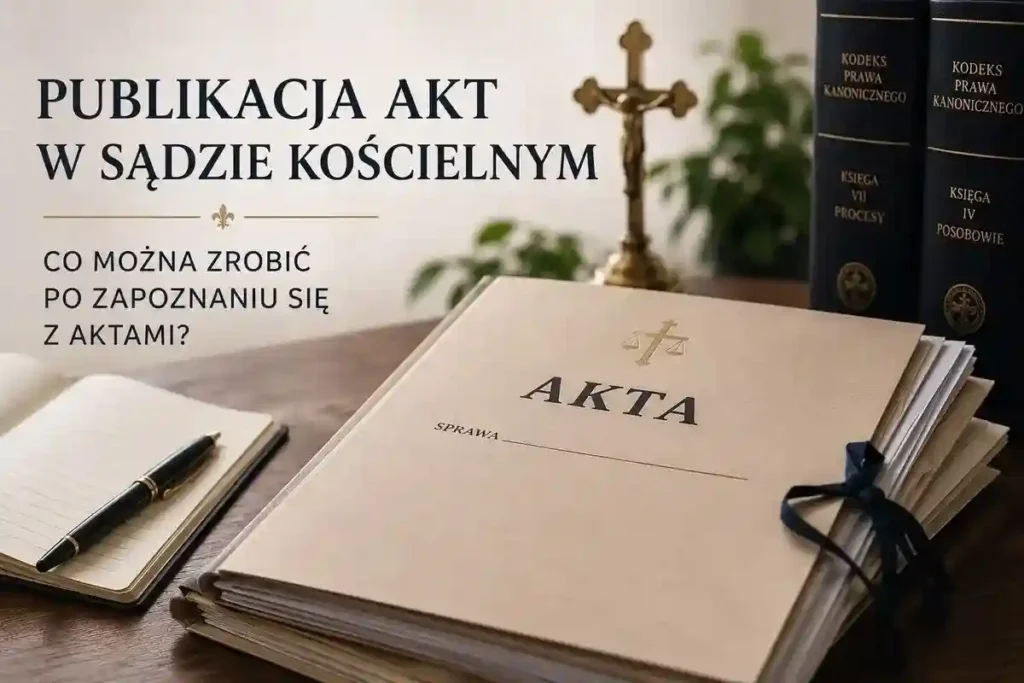 Publikacja akt w sądzie kościelnym w procesie o stwierdzenie nieważności małżeństwa
